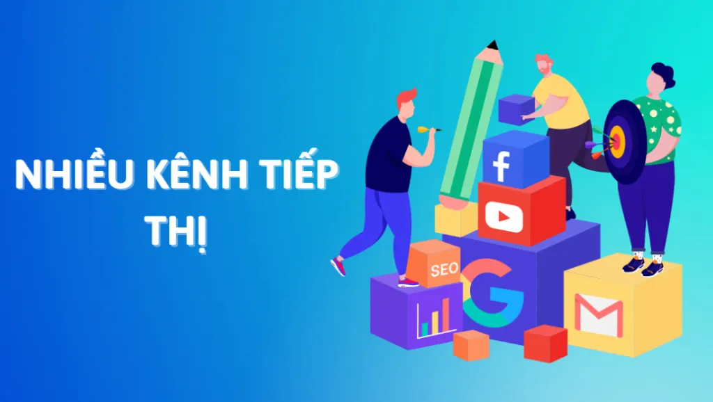 Sử dụng kết hợp nhiều kênh tiếp thị