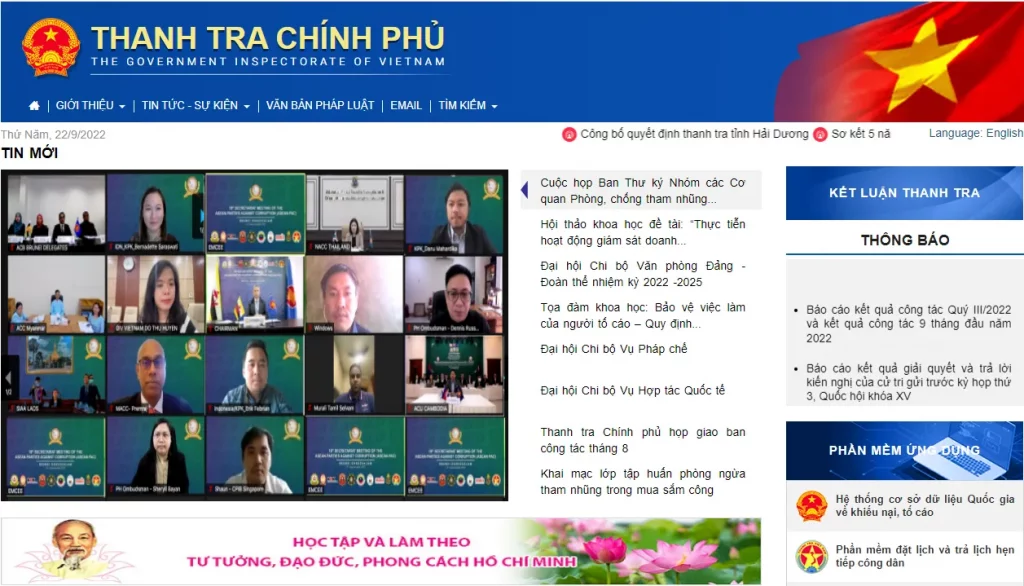 Website chính phủ