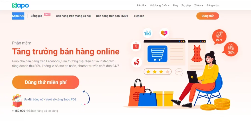 Phần mềm kinh doanh Facebook SapoPOS