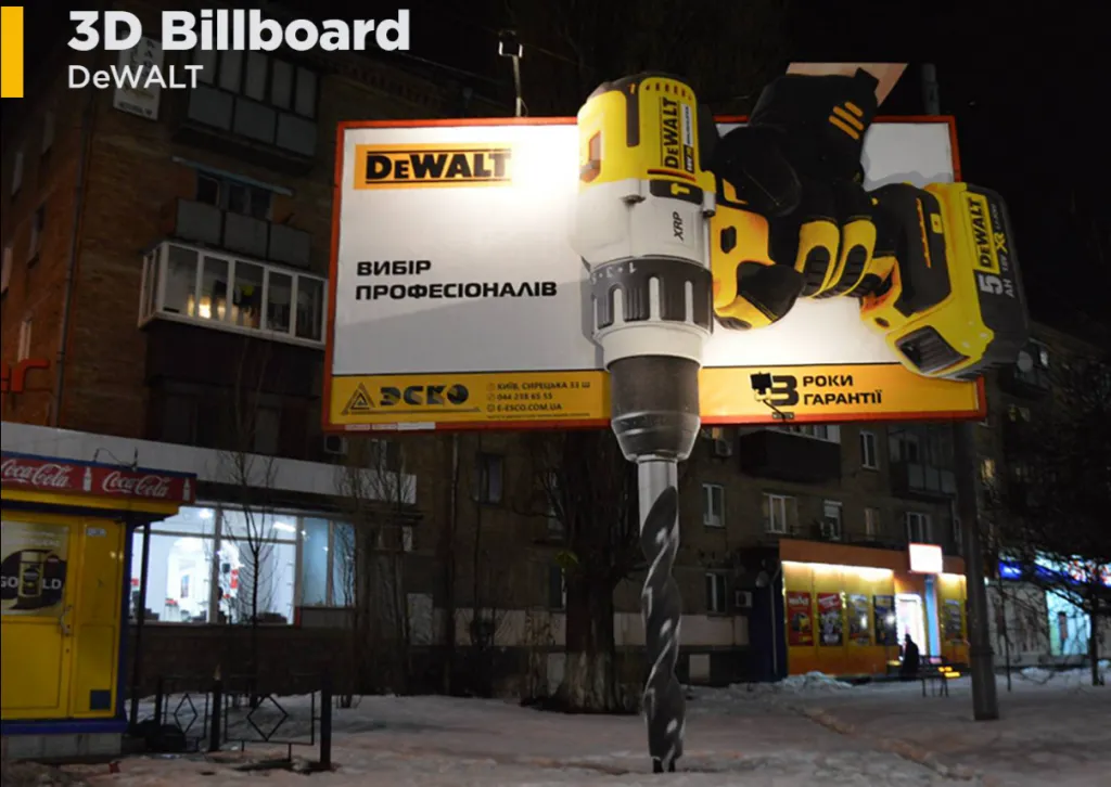 Mẫu Billboard quảng cáo sử dụng công nghệ 3D sống động 
