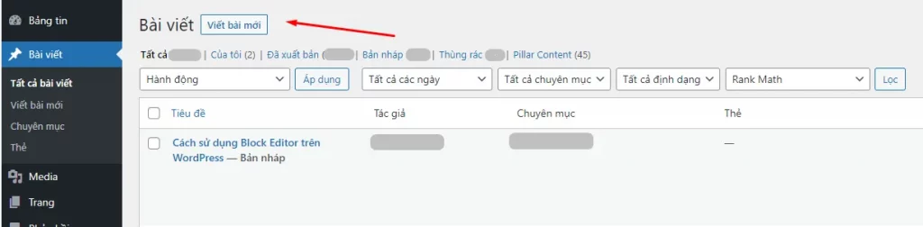 Cách sử dụng Block Editor trên WordPress