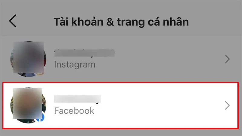 Chọn tài khoản Facebook liên kết với tài khoản Instagram Cách hủy liên kết tài khoản Facebook với Instagram