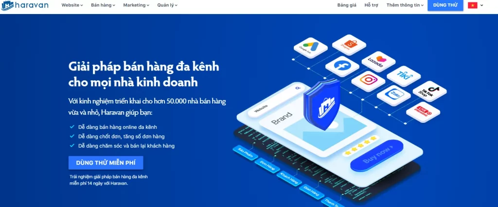 Phần mềm Facebook Haravan page