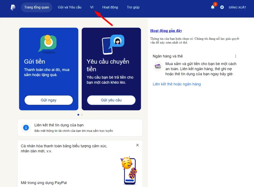 Làm sao để liên kết tài khoản ngân hàng với PayPal