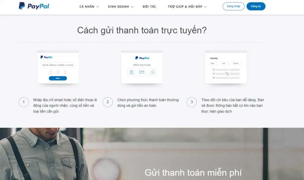 Chỉ nên thực hiện trên các trang web uy tín hoặc trên chính trang web của PayPal