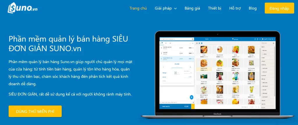 Phần mềm quản lý bán hàng Suno