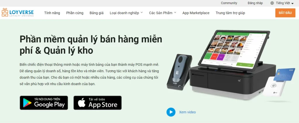 Phần mềm quản lý bán hàng miễn phí Loyverse