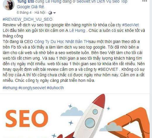 Đánh giá về dịch vụ seo