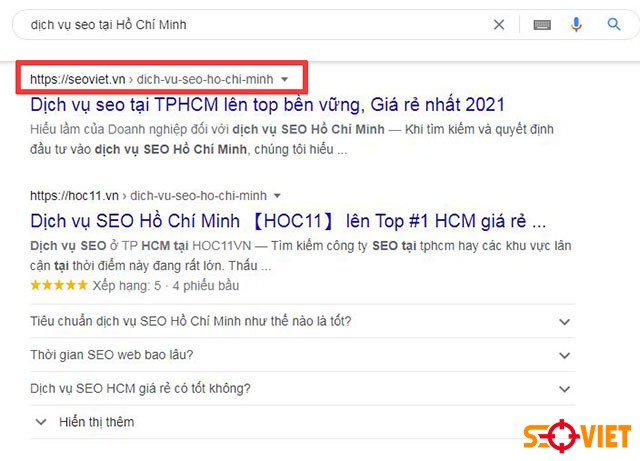 Dịch vụ seo tại Hồ Chí Minh