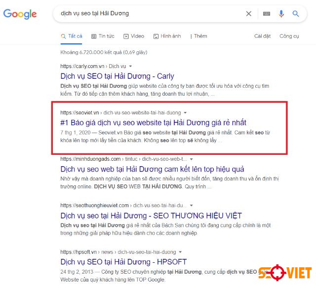 Dịch vụ seo tại Hải Dương